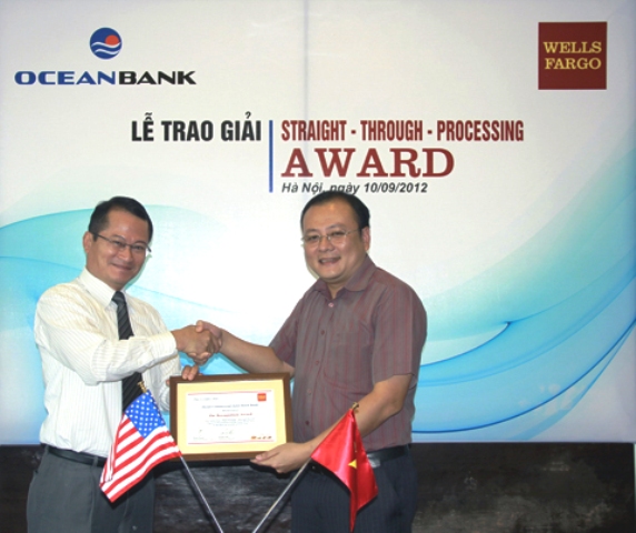 OceanBank nhận giải thưởng thanh toán quốc tế